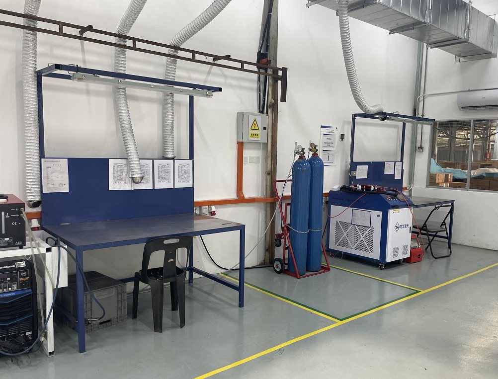 Welding and fabrication station at ACE Malaysia